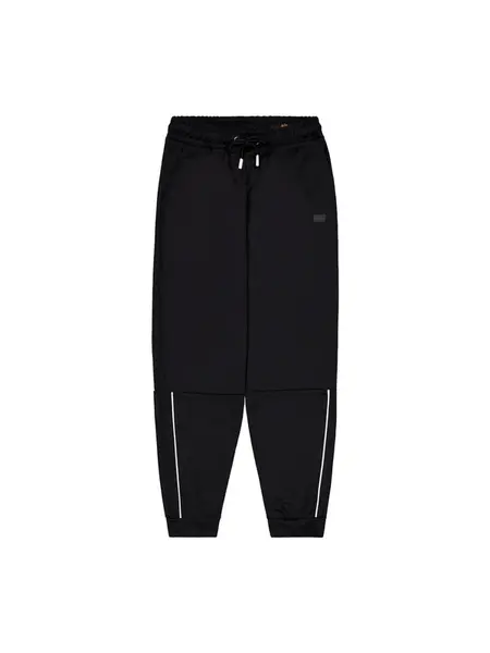 ALPHA INDUSTRIES Nohavice 'Essential'  čierna / biela