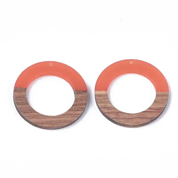 Resin & Walnut Wood Pendants