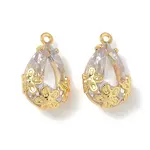 Brass Micro Pave Cubic Zirconia Pendants
