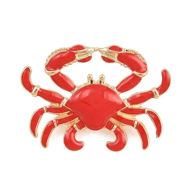 Ocean Theme Red Enamel Pins