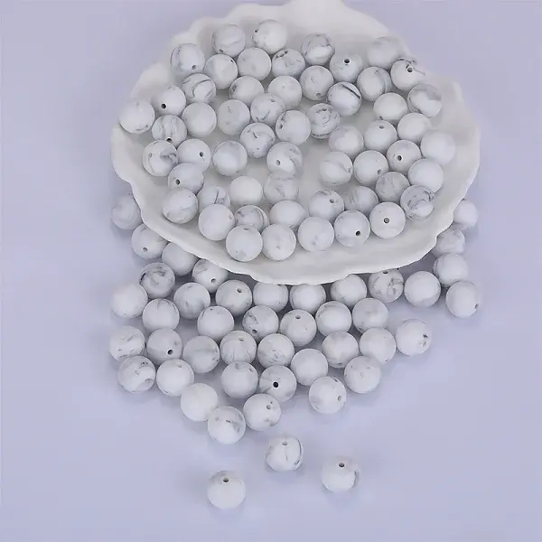 Round Silicone Focal Beads