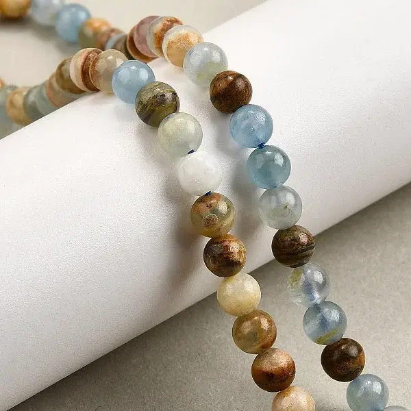 Natural Blue Calcite Beads Strands