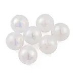 UV Plating Rainbow Iridescent Two Tone Acrylic Beads