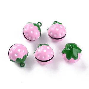 Baking Paint Brass Bell Pendants