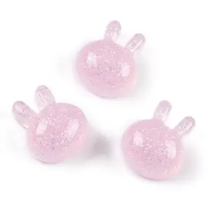 Transparent Epoxy Resin Bunny Decoden Cabochons