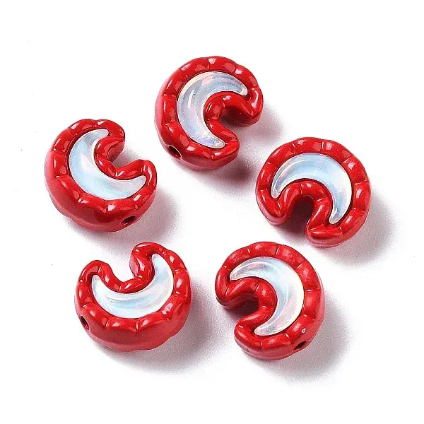 Spray Painted Alloy Bead