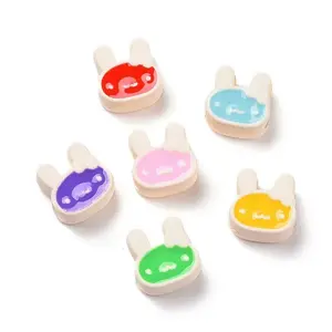 Rubberized Style Acrylic European Beads