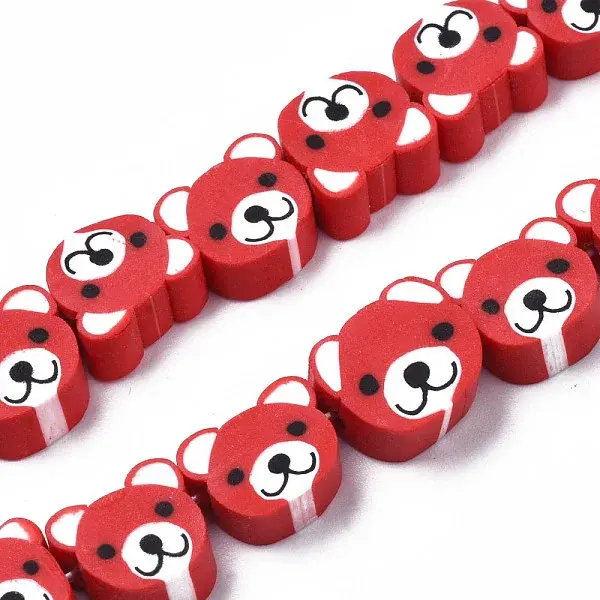 Handmade Polymer Clay Bead Strands