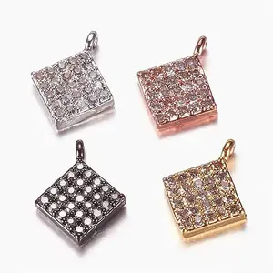 Brass Cubic Zirconia Charms