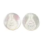 Carved Natural White Shell Cabochons