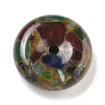 Synthetic Gold Clinquant Stone Pendants