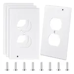 Plastic 1-Gang Socket Cover Plate