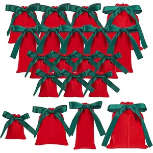 20Pcs 4 Styles Velvet Packing Pouches