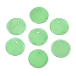 Spray Painted Natural Capiz Shell Disc Charms