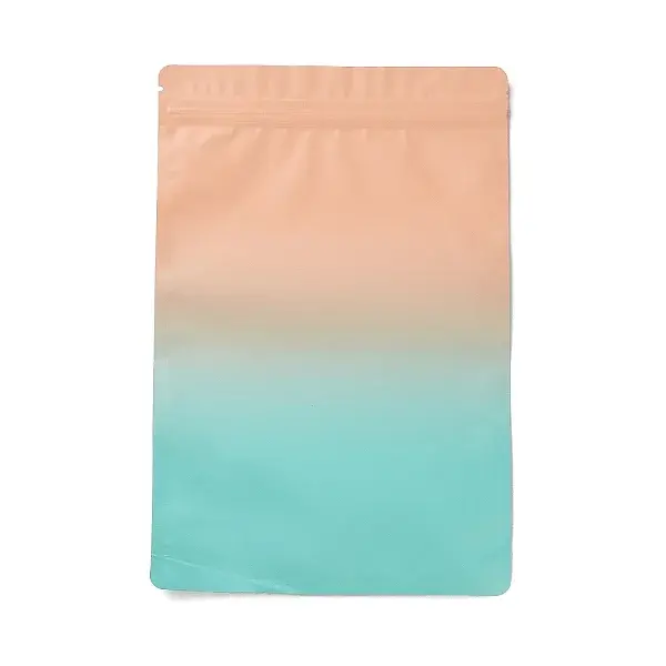 Two Tone Rectangle Plastic Zip Top Gift Bags