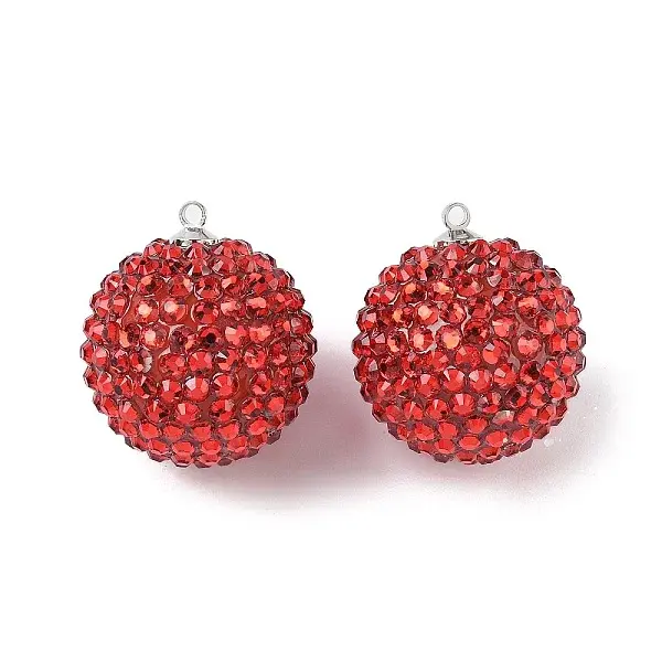 Acrylic with Resin Rhinestone Pendants