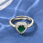 Brass Micro Pave Clear Cubic Zirconia Cuff Open Rings