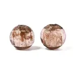 Handmade Gold Sand Lampwork Beads
