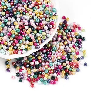 Baking Paint Pearlized Glass Pearl Beads