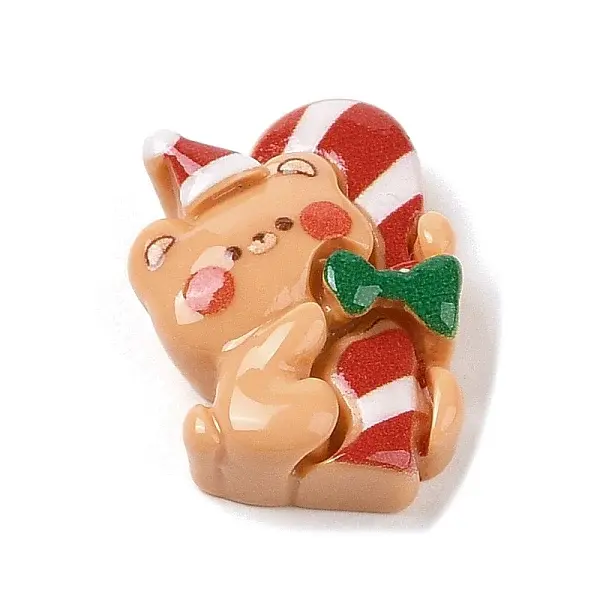Christmas Bear Theme Opaque Resin Decoden Cabochons