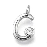 Brass Micro Pave Cubic Zirconia Pendants