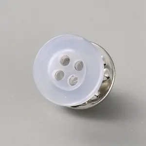 4-Hole Resin Button Lapel Pin Backs
