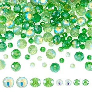 120Pcs 4 Styles Electroplate Glass Beads