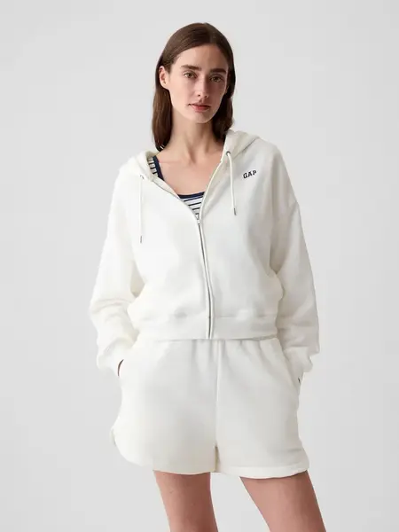GAP Mikina crop s kapucí - Dámské
