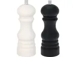 Soľnička a korenička 17,5 cm, čierna/biela%