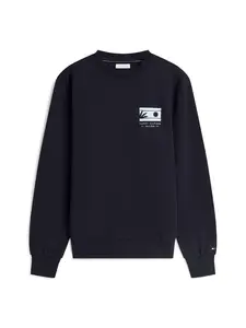TOMMY HILFIGER Mikina  námornícka modrá / biela