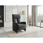 Sit & More RELAXAČNÍ KŘESLO, kůže, černá