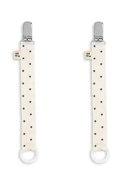 Konges Sløjd  Pásek na dudlík  PACIFIER STRAP 2-pack