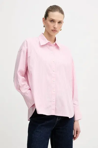Košeľa s prímesou bavlny Barbour Rosie