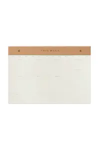Týždenný plánovač Designworks Ink Weekly Notepad Camel