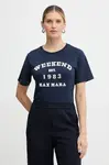 Weekend Max Mara Bavlnené tričko Weekend Max Mara TENUE