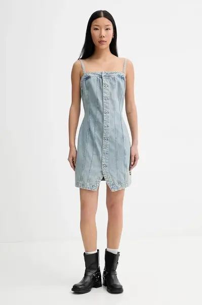 G-Star šaty džínové Kick Bustier