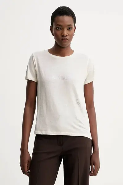 Zadig&Voltaire Tričko s příměsí lnu ZADIG&VOLTAIRE
