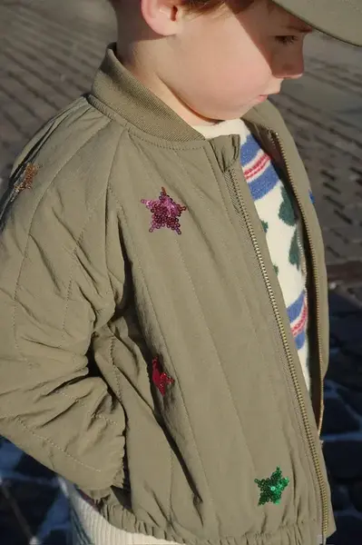 Konges Sløjd  Detská bunda bomber  JUNO SEQUIN BOMBER JACKET
