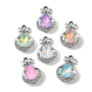 UV Plating Alloy Glass Pendants