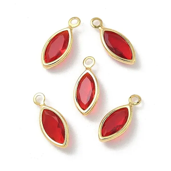 Brass Glass Charms