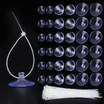 100Pcs Transparent PVC Suckers