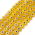Handmade Evil Eye Lampwork Beads Strands