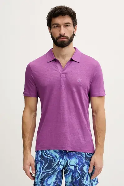 Vilebrequin polo pánské lněné PYRAMID