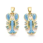Brass Enamel Pendants