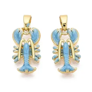 Brass Enamel Pendants
