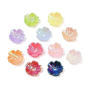 UV Plating Opaque Acrylic Bead Cap