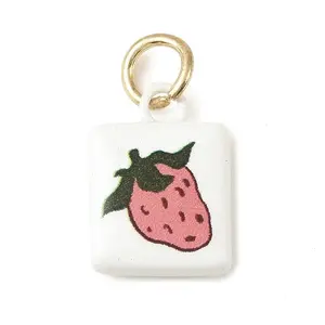 Baking Paint Brass Pendants