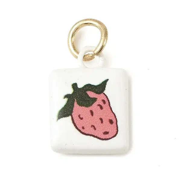 Baking Paint Brass Pendants