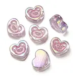 UV Plating Rainbow Iridescent Acrylic Beads