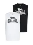 LONSDALE Tričko  čierna / biela